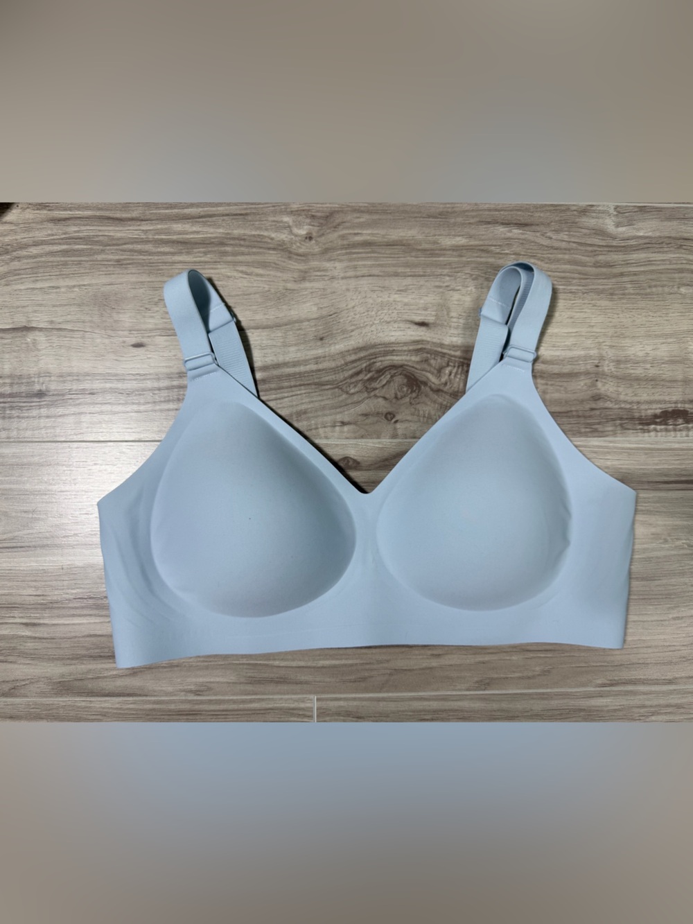 Wireless Light Blue Seamless T-Shirt Bra